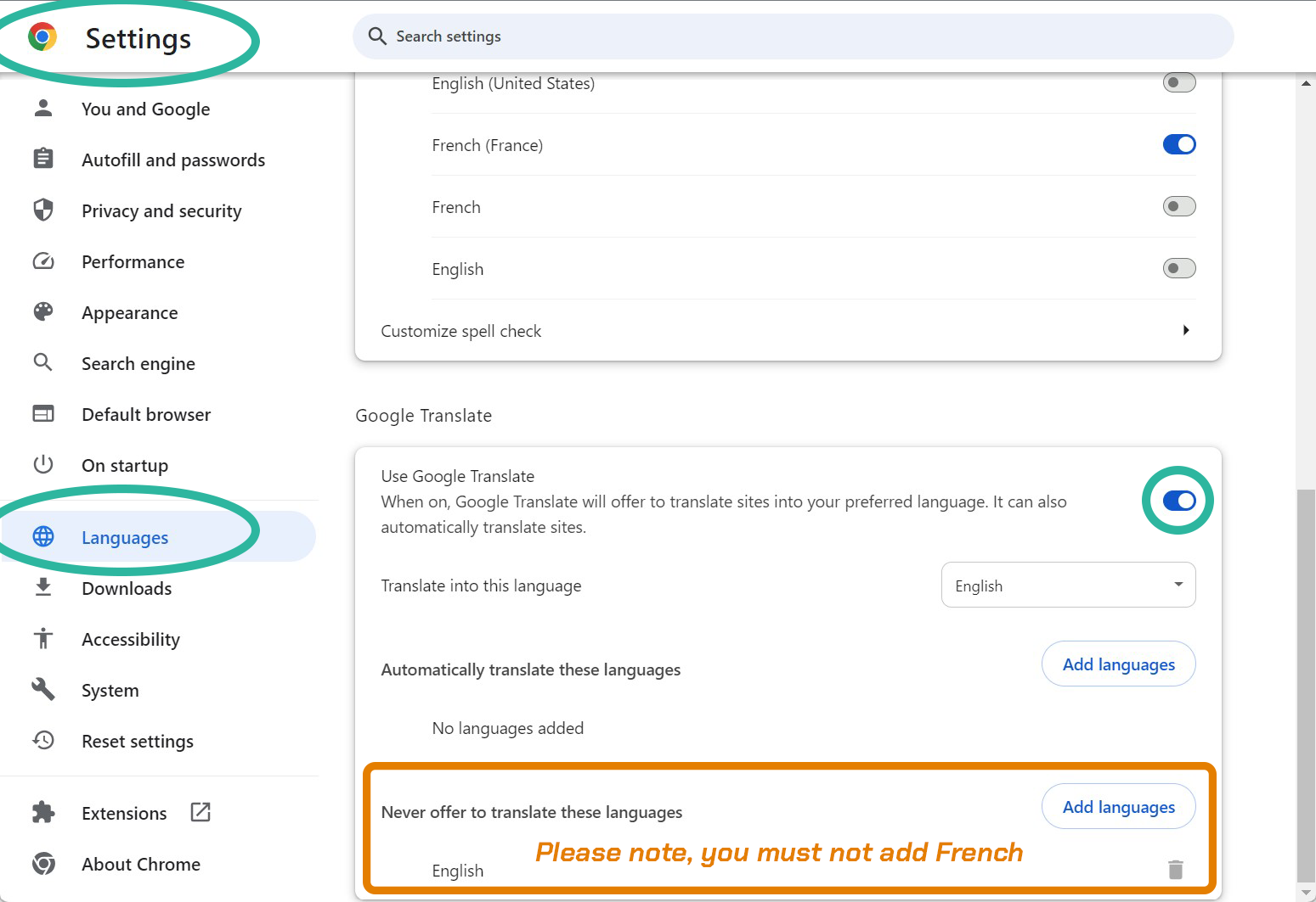 France CAO - traduction 1